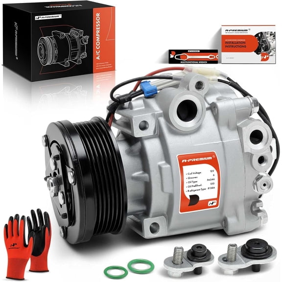 A-Premium Air Conditioner AC Compressor with Clutch Compatible with Buick Encore 2013-2022, Encore GX 2020-2021 & Chevrolet Sonic 2013-2020 1.4L, Trax 2013-2022 1.4L