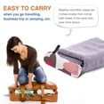thumbnail image 4 of YFYANG Adult Microfiber Portable Travel Towel, Vintage Heart Texture Quick Dry Towel with Hiking Buckle PVC Pouch, 16" x 31.5", 4 of 6