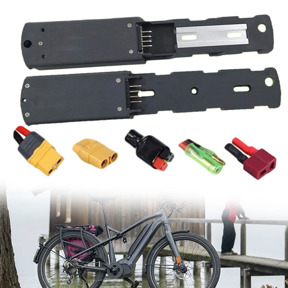 Fixation Batterie E-bike Support De Batterie Vélo Électrique ZAMETTER - Compatible Hailong-2, 5 Broches, Noir Plaque Montage Hailong-2