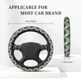 thumbnail image 5 of Goofa Sunflowers Pattern Elastic Stretch Steering Wheel Cover,Universal 15 inch, Microfiber Breathable Ice Silk, Anti-Slip, Odorless, Easy Carry, 5 of 8