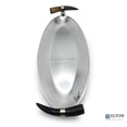 thumbnail image 6 of ELYON 18" Oval Serving Tray, Silver Platter, Handmade Horn Handles, 6 of 6