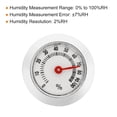 thumbnail image 3 of PATIKIL Hygromètre Rond Intérieur Extérieur 1.1 Pouces, 2 Pack Mini Moniteur d'Humidité Sans Batterie Requise pour Serre Bureau, Argent, 3 of 5