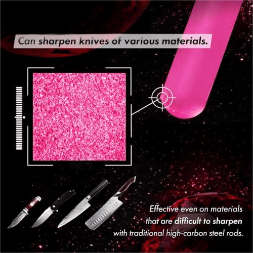 Ruby Sharpener Rod: Durable Knife Sharpener, Harder Than Steel Honing Rod, Japan Product