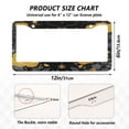 thumbnail image 7 of Aluminum License Plate Frame 2 Pack Car Exterior Accessory Car Tag Holder for Front Rear Plates Cars Decor Mystical Moth Pattern, 7 of 7