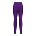 thumbnail image 5 of Zaldita Girls Kids Athletic Dance Leggings Basic Yoga Jeggings Pants Active Tights Sports Activewear Dark Purple 16, 5 of 7