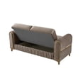 thumbnail image 4 of Melody Contemporary Loveseat made with wood and Velvet in Taupe, 4 of 8