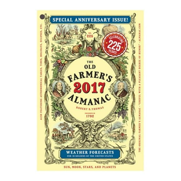 Almanac Old Farmer 1000 Old Farmer Almanac Livre de Référence Annuel 2017 - Lot de 24