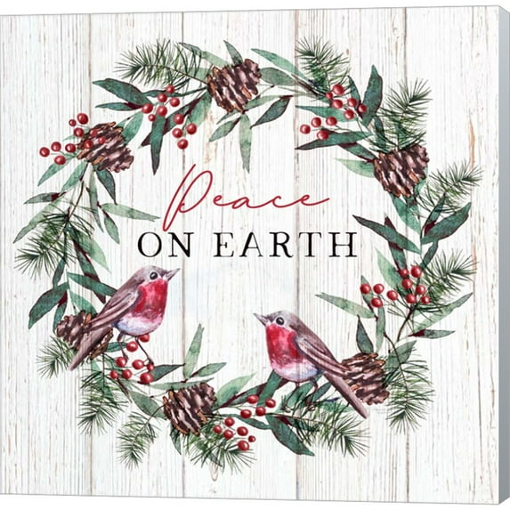 Great Art Now Peace on Earth by Elizabeth Tyndall, Canvas Wall Art, 12W x 12H