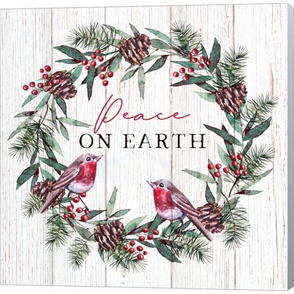Great Art Now Peace on Earth by Elizabeth Tyndall, Canvas Wall Art, 12W x 12H