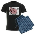 thumbnail image 6 of CafePress - Cute Cartoon Pig Men's Light Pajamas - Men's Dark Loose Fit Cotton Pajama Set, 6 of 7