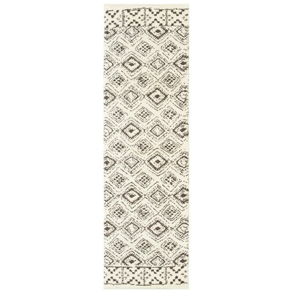 Oriental Weavers Verona Area Rug 1330W Ivory Diamond Angled 2' 3" x 7' 6" Rectangle