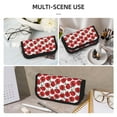thumbnail image 5 of Fotbe Hand Drawn Tomatoes Pattern Pencil Case,Canvas Pen Case, Multi- Slot Pencil Pouch, Portable Pencil Bag, Pen Case for& Office, Makeup Bag ,Zipper Pouch, 5 of 6