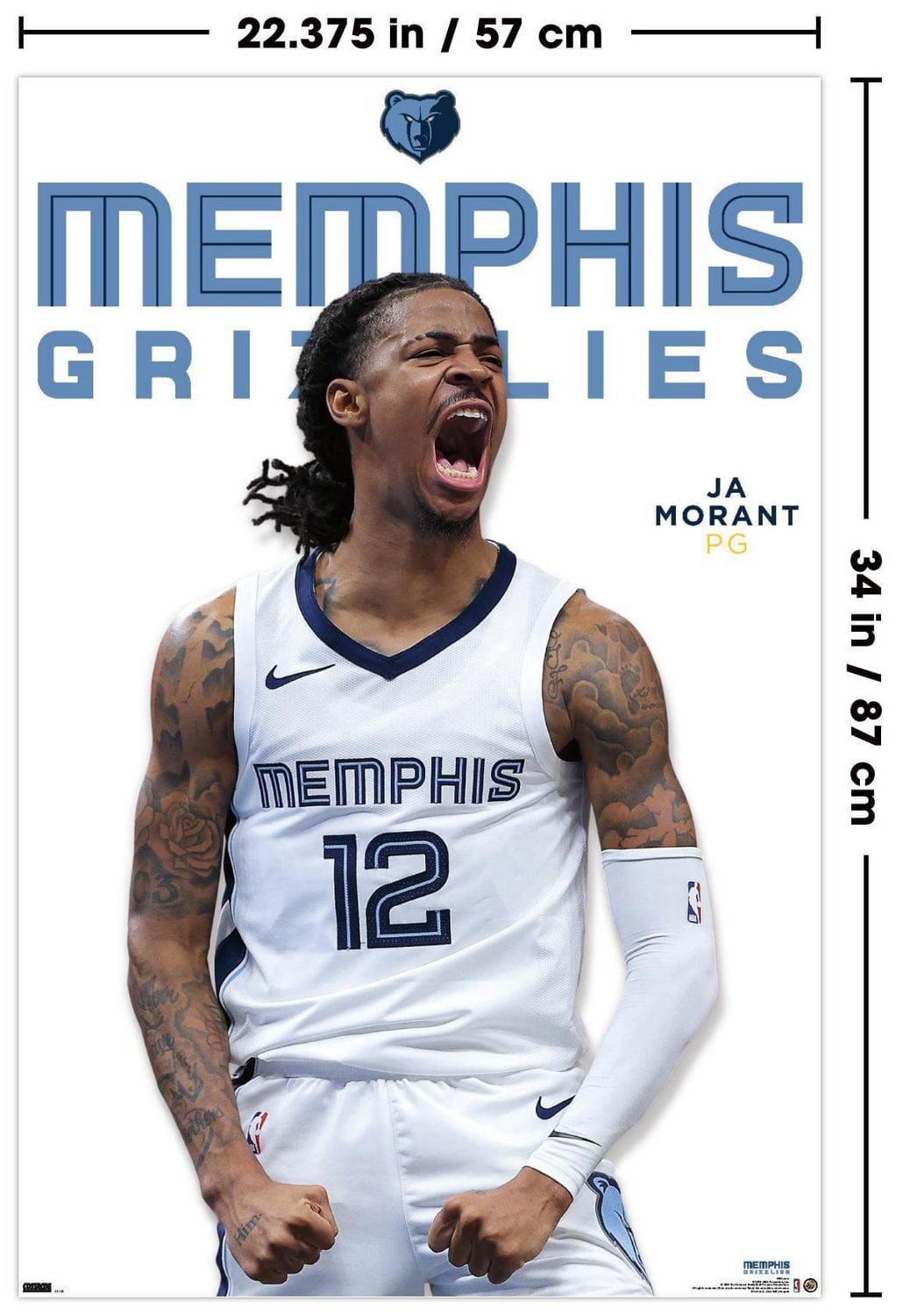 NBA Memphis Grizzlies - Ja Morant Feature Series 24 Wall Poster, 22.375" x 34"