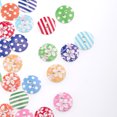 thumbnail image 4 of 100 Piezas Botones Redondos de Madera para DIY Y Scrapbooking Mezcla de Colores Material Natural Perfectos para Manualidades Costura Decoración de yo, 4 of 9