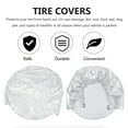 thumbnail image 3 of ELAYARD 4Pcs Silver Rv Tire Protection Covers with Durable Stitch Seams for Secure Wind Resistant Fit, 3 of 5
