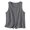 Dark Gray, variant on Joernso Women Summer Vest Round Neck Sleeveless Loose Fit Tops Solid Color Button Placket Design Tank Tops Streetwear