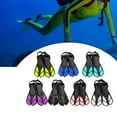 thumbnail image 2 of ZPAQI Divings Fins Travel Size Swim Fins Open Heel Swim Flippers Snorkeling Gear, 2 of 13