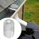 thumbnail image 1 of Yjmei - Paquete de 4 mallas de aluminio para canalones, protector de bajantes de metal, láminas de filtro de malla, protector de bajantes de malla ajustable (12 x 17 cm), 1 of 4