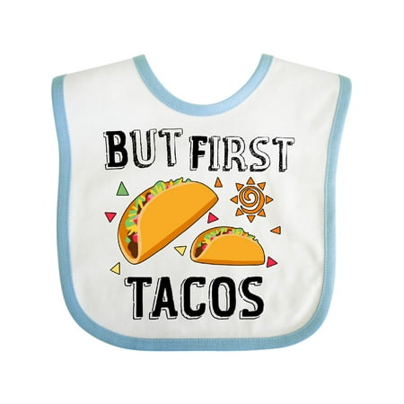 

Inktastic But First Tacos Gift Baby Boy or Baby Girl Bib
