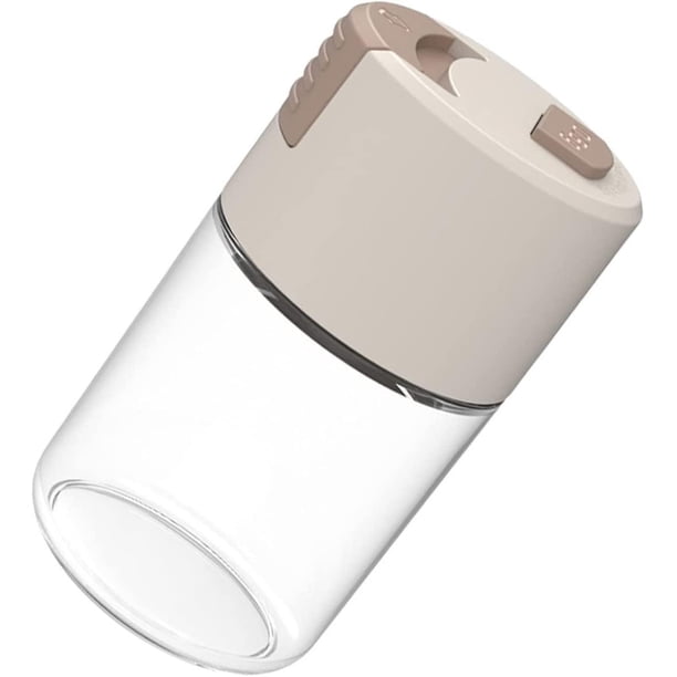 Tarro de condimento cuantitativo, botella medidora de especias de 100ml, dispensador de sal de vidrio, olla de almacenamiento de cocina, pimienta, comino en polvo, tarros de vidrio, utensilios