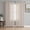 Brown, variant on Sheer Curtains 72 Inches Long 2 Panels Set for Bedroom, Beige Pink Floral Semi Sheer Curtains for Windows, Spring Flowers Voile Window Treatments Rod Pocket Curtain
