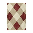 thumbnail image 3 of 60x108 Inch Tablecloth Polyester Square Tablecloth for Home Kitchen Dinner Decor Red and Beige Checkered, 3 of 9