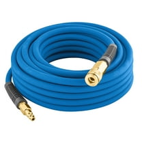 Estwing E3850PVCR 3/8" x 50' PVC/Rubber Hybrid Air Hose w/ 1/4" Brass Fittings