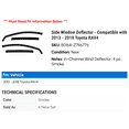 thumbnail image 2 of Side Window Deflector - Compatible with 2013 - 2018 Toyota RAV4 2014 2015 2016 2017, 2 of 2