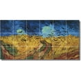 thumbnail image 1 of Ceramic Tile Mural-Vincent Van Gogh Country Painting 371. 72" w x 36" h using (18) 12 x 12 ceramic tiles, 1 of 3