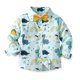 thumbnail image 5 of Gibobby Blusa Termica Camisa de manga larga con de invierno para niños pequeños, abrigo, prendas de vestir para niños, ropa con estampado de dinosaurio de animados(Aqua, 12-18 Meses), 5 of 5