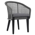 thumbnail image 4 of Safavieh Saxon Modern Wood Outdoor Armchair - Set of 2, Gray, 4 of 14