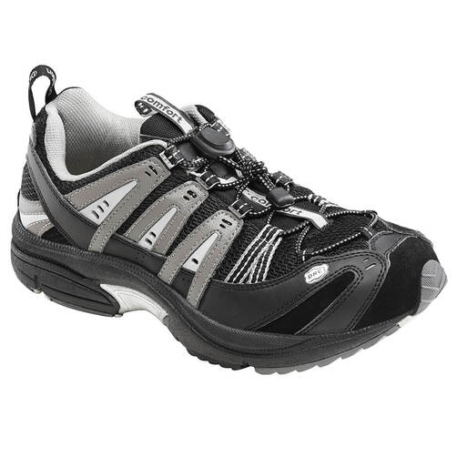 Dr. Comfort Performance Men's Athletic Shoe- 14W-Black/Gray - image 1 of 1
