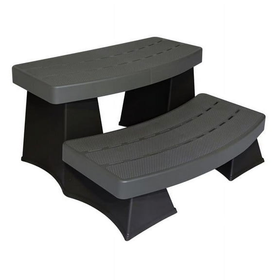 Byron Originals 6130418 SureStep II Spa & Hot Tub Steps - Grey & Black