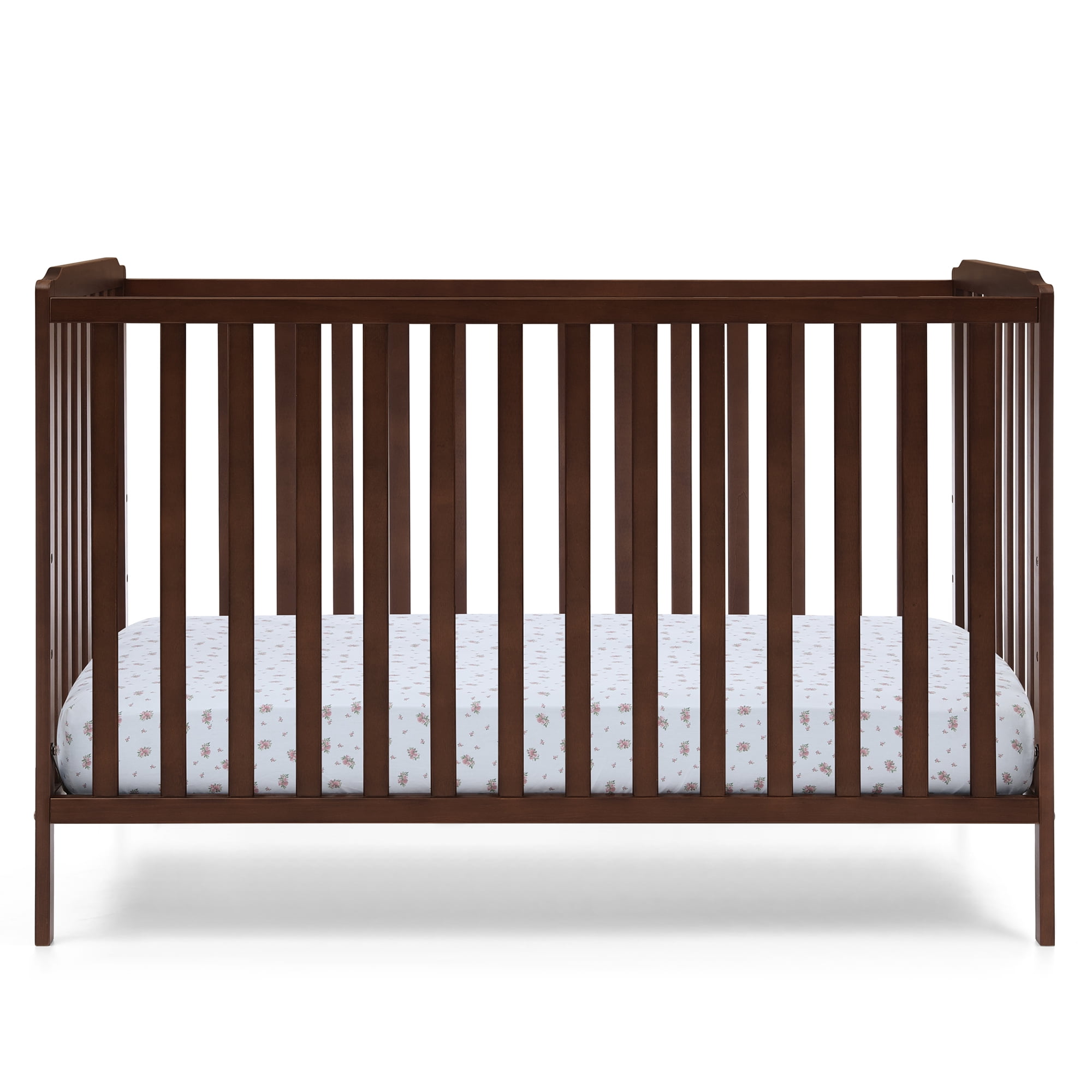 Delta Children Emmie 4-in-1 Convertible Crib - Converts from Baby Crib to Toddler Bed, Daybed and Sofa Bed, Fits Standard Full-Size Crib Mattress, Espresso