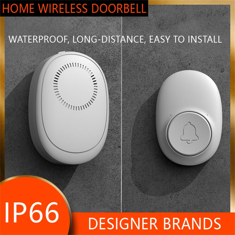 Wireless Doorbell, Ip66 Waterproof Outdoor Wireless Doorbell, 300m