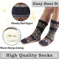 thumbnail image 4 of Men's Slipper Socks Fleece Lined Non-slip Soles,Winter Soft Thick Cozy Indoor Home Boots Anti-skid Gripper Bottoms,Knitted Warm Fuzzy House Shoes,Christmas Gifts, 4 of 5