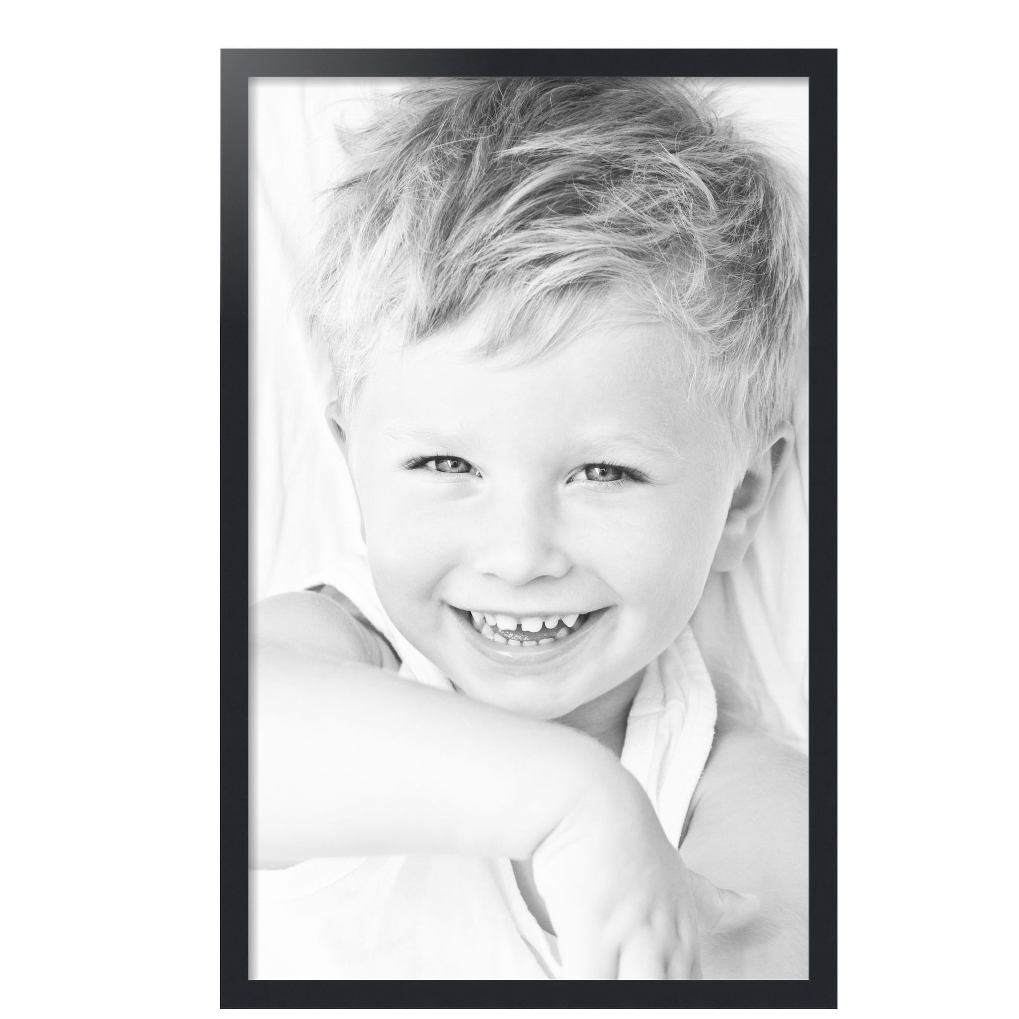 ArtToFrames 25" x 40" Black Picture Frame, 25x40 inch Black MDF Poster Frame (WOM-3943),  Pack