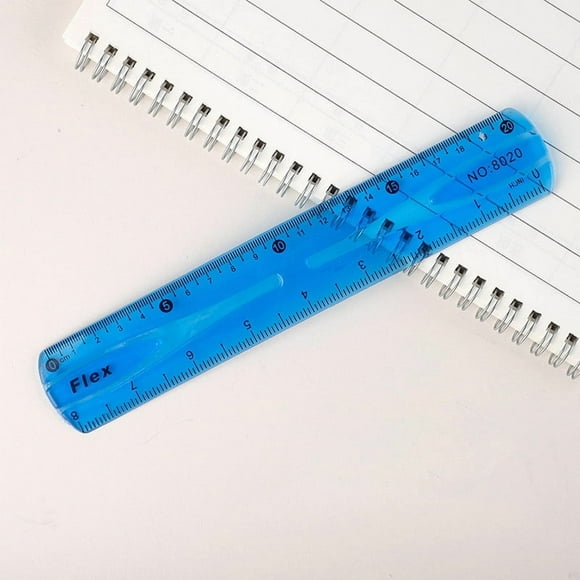 Chmadoxn Bureau et Papeterie Règle Super Élastique 20 cm Dessin Règle Translucide Règle en Plastique Règle Souple Papeterie pour Étudiants Règle Souple