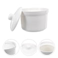 thumbnail image 1 of CRAFTHROU White Ceramic Stew Pot with Lid Smooth Easy to Clean Kitchen Supply for Soups, 1 of 8