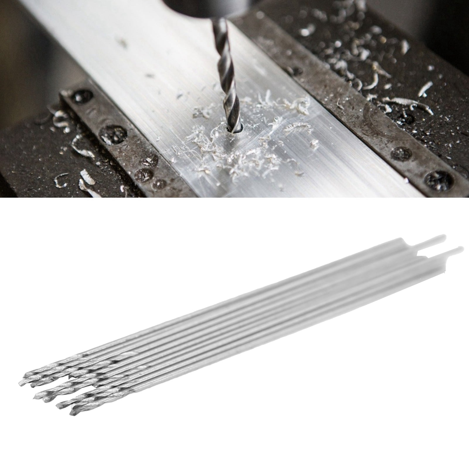 10x Micro HSS Straight Shank Twist Drill Bit Electrical Drilling Tool 0.3-3.0mm 