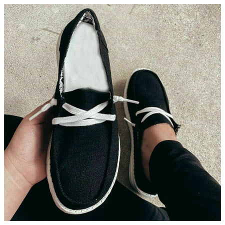 

Men s Canvas Sneakers Breathable Fashion Lace Up Flat Trainers Casual Comfy Trendy Shoes One Size New