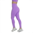 thumbnail image 5 of YITTY Active Women's UltraLuxe High-Waist Pocket Legging, Athleisure, 4-Way-Stretch, Neon Violet, XL, Regular | 27" Inseam, 5 of 8
