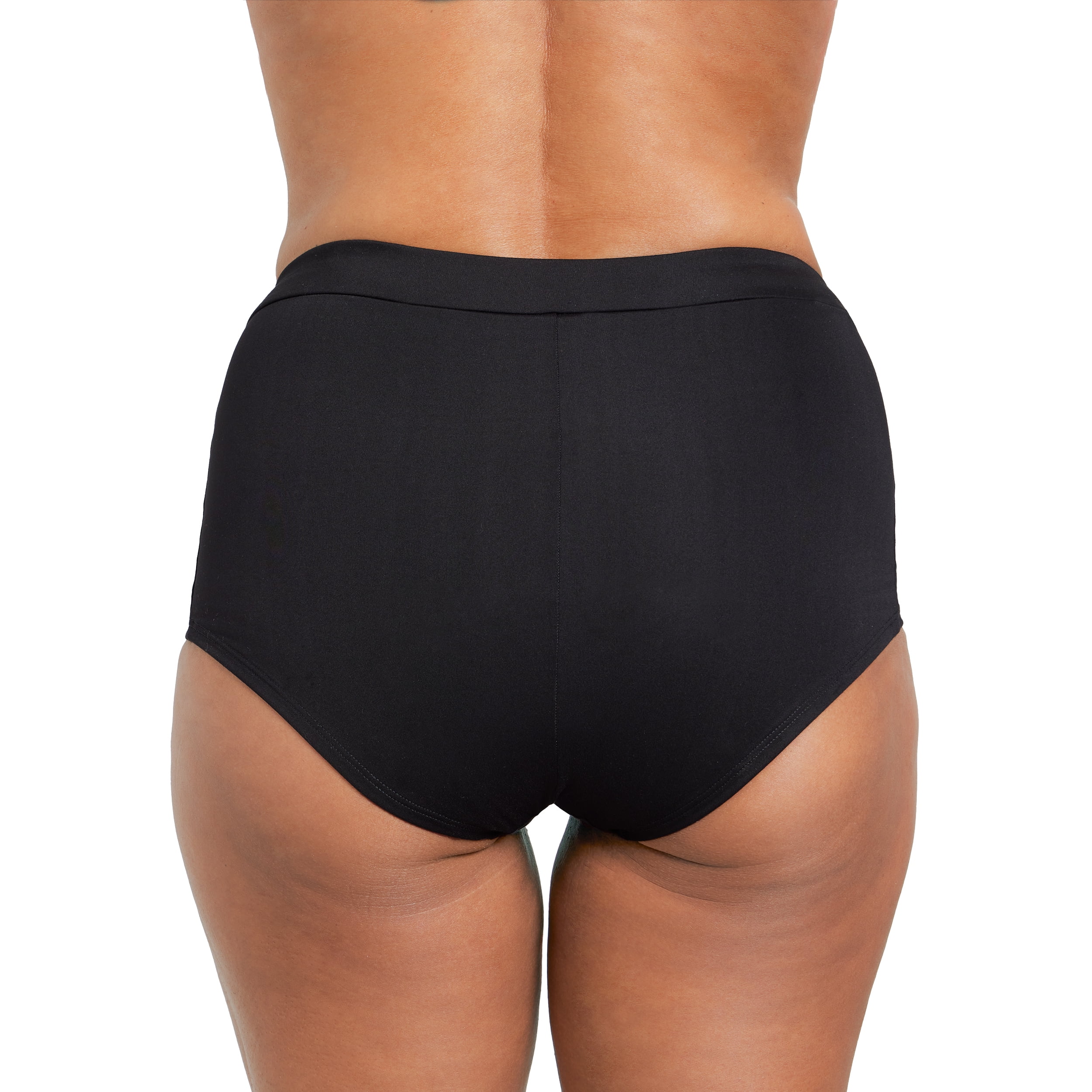 The Period Company. Microfiber Boyshort, Period Underwear for Medium Flows, Black