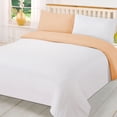 thumbnail image 2 of BedDecor 600 TC 100% Egyptian Cotton 3Pcs Reversible Duvet Set - Solid (Peach, Oversize King), 2 of 6