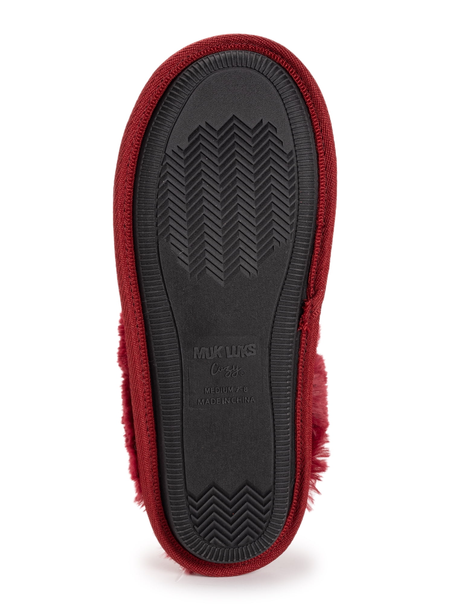 MUK LUKS Women's Angled Sparkle Scuff Slipper