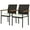 Â Cream White, Brown, variant on GVN Outdoor Kitchen Chair, Dinner Chairs,Dining Chair Set of 2 with Cushions, Backrest, Armrests for Deck, Garden, Cream White