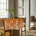 thumbnail image 3 of Fall Tablecloth x Rectangular Thanksgiving Autumn Harvest Orange Wild Flowers Table Cover for Party Picnic Dinner Decor, 3 of 6