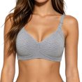 thumbnail image 3 of Ohufall Womens Sports Bra Seamless Shockproof Wireless Bralette Comfortable Push Up Removable Straps Daily Bras, 3 of 6