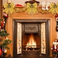 thumbnail image 4 of 2 Pcs Décorations de Noël Nœuds Couronnes Rouges Grands Nœuds de Sapin de Noël Nœuds à Paillettes Nœuds Décoratifs pour Maison Fête de Noël 9.8 x 11.8 Po, 4 of 10