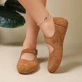 thumbnail image 6 of Taqqpue Mary Jane Flat Shoes Round Toe Ballet Flats for Women Dressy Fabric Business Flats Comfortable Classic Strap Flats for Office, 6 of 10